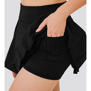Custom Logo Sports Skorts | Secure-Fit Wide <b>Elasticated</b> Waistband | Factory Direct Supply - Product Image 2
