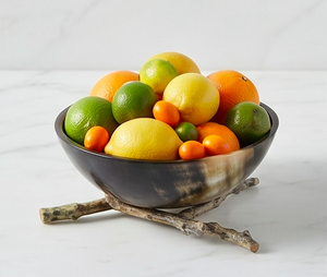 Cuenco de cuerno natural hecho a mano, vajilla decorativa rústica y elegante, perfecto para el hogar, comedor, cocina, hotel y regalos. - Product Image 3