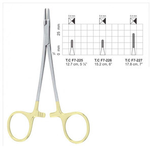 Portaagujas Finochietto TC de 5.25 Pulgadas, Instrumento Quirúrgico Manual de Acero Inoxidable de Alta Calidad para Cirugía General, Garantía de 3 Años - Product Image 3
