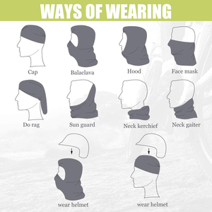 Masque facial balaclava rafraîchissant pour l'été, protection solaire UV, pour le cyclisme et la course à pied, cagoule tactique extensible et élastique - Product Image 5