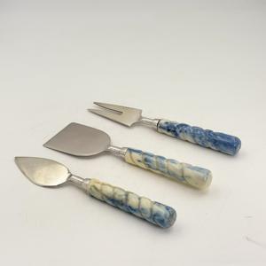 สินค้ามาใหม่ ขายดี ชุดมีดชีสสแตนเลส 3 ชิ้น ด้ามเรซิ่น ผลิตโดย R B Overseas ราคาประหยัด - Product Image 3