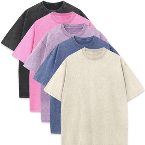 เสื้อยืดแขนสั้นสีเขียวมิ้นท์ทรงโอเวอร์ไซส์สำหรับผู้ชาย สีพื้น คอกลม ผ้าถักเนื้อนุ่ม สวมใส่สบาย ทรงปกติ ความยาวปกติ ผ้าฝ้าย 100% - Product Image 4