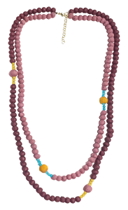 Gold Plated Handmade Geometric Tassel <b>Statement</b> <b>Necklace</b> Women's Bohemian Style Colored Beads Link Chain Customized Color - Product Image 4