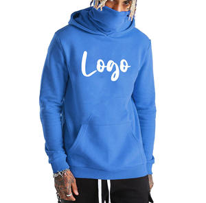Sweat à capuche personnalisé pour homme, style masque ninja vieilli, brodé, délavé à l'acide, streetwear vintage, en molleton épais, cagoule 100% coton - Product Image 2