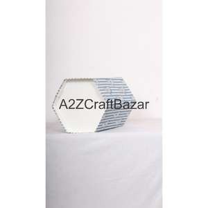 Poubelle hexagonale pliable en carton de coton tendance, design élégant, ouverture supérieure, taille personnalisée, pour bureau et hôpital - Product Image 6