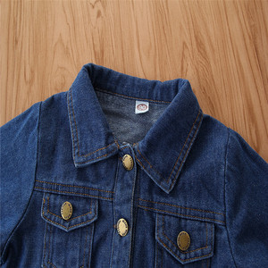 New Autumn <b>Denim</b> <b>Jacket</b> for Boys and Girls Small and Medium Collar Long Clothing Length - Product Image 4