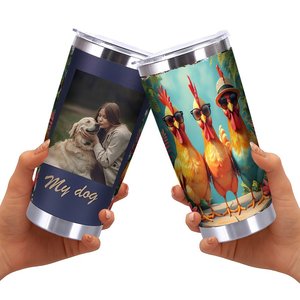 Stainless Steel Tumbler 20oz <b>Double</b> <b>Wall</b> Insulated Keep Hot Cold Travel <b>Mug</b> For Home Office Daily Use - Product Image 2