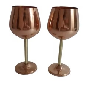 Gobelet à vin en acier inoxydable de qualité supérieure, durable, réutilisable, élégant, avec pied, pour les fêtes - Product Image 4