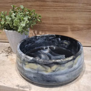 Handmade Resin Bowl with Hand-<b>painted</b> Design Customized Color & Pattern Household Table Decor - Product Image 1