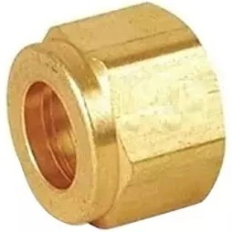 Raccord de tube en laiton à 45 degrés, écrou de raccordement de 3/8 pouce, adaptateur de tuyau en cuivre à tête carrée pour climatisation - Product Image 1