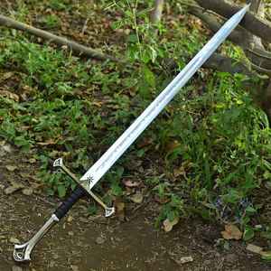 Épée viking en acier à haute teneur en carbone forgée à la main avec fourreau en bois sculpté, style guerrier nordique médiéval, lame de haute qualité, fourreau de qualité supérieure - Product Image 5