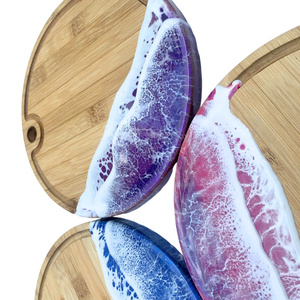 Hot Selling 2026 Wooden Resin Coasters Epoxy Coasters for Drinks Custom Printed Coasters Luxury Home Accessories - Product Image 2