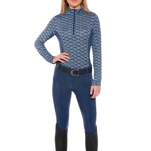 Nouvelle conception – Vêtement d'équitation de luxe pour femme à manches longues – Sous-couche technique pour cavalier en Spandex et Nylon – Vente en gros - Product Image 1