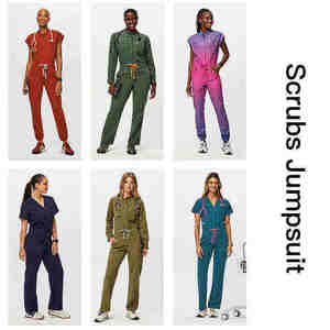 Ensemble de Blouses Médicales Professionnelles Personnalisées pour Hôpital, Coupe Slim, Col Polo, Uniforme d'Infirmière, Pantalon Jogger Unisexe 100% Coton - Product Image 5