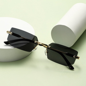 Lmamba 1681 Fashion <b>Rimless</b> Sun Glasses Men Women 2024 Luxury Brand Designer <b>Sunglasses</b> Custom logo - Product Image 4
