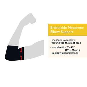Manchon de compression en néoprène pour le coude, soutien du bras pour la musculation, l'entraînement en salle de sport et le fitness - Product Image 6
