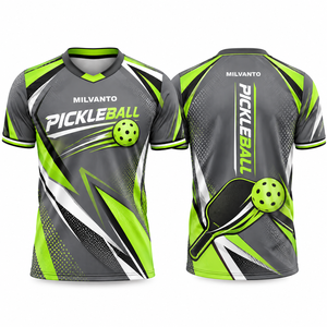 Camiseta de Pickleball Personalizada Gris para Hombre y Mujer, Camiseta Premium para Pickleball, Uniforme Deportivo para Raqueta - Product Image 1