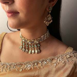Eshita Polki Choker Set-Fine Jewelry Necklace Set - Product Image 1