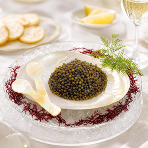 Juego de Servidor de Caviar de Lujo Hecho a Mano en Vietnam con Cucharas y Plato de Nácar Pulido a Espejo para Aperitivos y Postres - Product Image 2