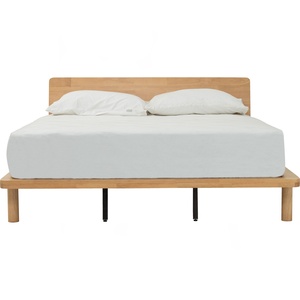 Base de Cama Moderna Contemporánea de Madera Tamaño Queen con Cabecero Minimalista y Patas de Madera Maciza Resistentes, Muebles para Recámara Principal - Product Image 2