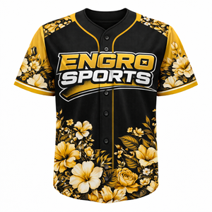 Jersey con Logotipo Bordado por Sublimación, Impresión por Transferencia de Calor, Logotipo del Equipo, Nombre y Número del Jugador, Jersey Personalizado con Botones - Product Image 4