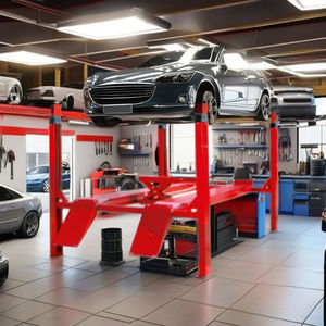 Lève-voiture hydraulique à quatre poteaux pour garage automobile, atelier et station de service - Product Image 3