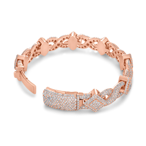 Pulsera de Eslabones Cubanos con Diamantes VVS de Laboratorio de Alta Calidad, Corte Brillante Redondo, Diseño Hip Hop, Joyería Fina de Lujo Premium - Product Image 4