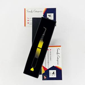 Pinzas para Pestañas Somofy Enterprises, Acero Inoxidable, Diseño de Corazón, Punta de Precisión, Ángulo de 90 Grados, Caja Negra, Empaque en Tarjeta, Perfecto - Product Image 4