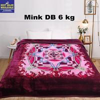 Manta de Lujo de 4.5-5 kg, Suave y Cálida para Invierno, de Poliéster con Diseño de Visón Raschel, para Cama Doble, Antipelusas, con Patrón Floral, Estilo Europeo Americano
