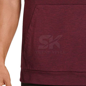 เสื้อฮู้ดดี้ผู้ชายแบบไม่มีแขน ระบายอากาศได้ดี ผลิตตามสั่ง (OEM) ขายส่ง MOQ ต่ำ - Product Image 6