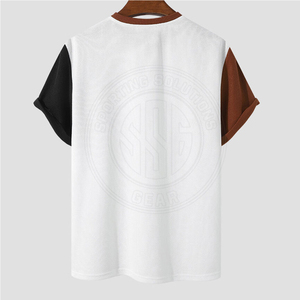 เสื้อยืดคอกลมผ้าคอตตอนเนื้อนุ่มใส่สบายสำหรับผู้ชายเสื้อยืดสำหรับใส่ประจำวันสไตล์แฟชั่นทันสมัย - Product Image 2