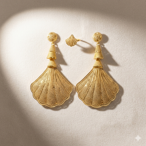 Pendientes de Aro Modernos de Aleación Chapada en Oro con Circonitas para Mujer, Joyería Elegante para Fiestas - Product Image 1