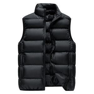 Gilet matelassé léger coupe-vent chaud pour homme, veste sans manches pour la randonnée en extérieur, logo personnalisé OEM, vente en gros, fournisseur direct d'usine - Product Image 1
