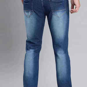 Fabricante Mayorista de Jeans de Mezclilla Rectos y Elegantes para Hombre, Pantalones de Mezclilla Elásticos de Corte Ajustado para Uso Diario - Product Image 5