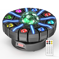 Projecteur DJ à tête mobile 150W à 8 bras, télécommande, effet faisceau LED, DMX512, éclairage rotatif pour mariage, fête, scène, club