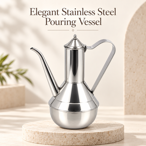 Stainless Steel <b>Oil</b> <b>Sprayer</b> Bottle with Long Spout and Metal Lid - Product Image 2