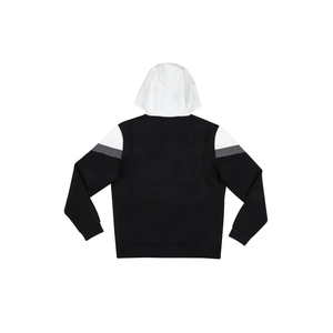 Sudadera con Capucha para Hombre, Diseño Color Block, Cierre Frontal con Cremallera, Corte Regular, Tejido Casual, Manga Larga, Estilo Otoñal, Negro, Blanco, Gris - Product Image 6