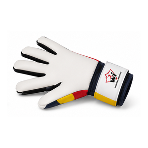 Special Warpro Industry Leather Goalkeeper Gloves Custom White Breathable Waterproof Non Slip Soccer Training Match Wrist <b>Strap</b> - Product Image 2