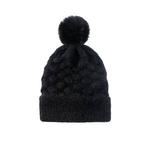 High Quality Knitted Winter Beanie Cap Custom Design Double-Sided Reversible Polyester/Cotton Travel Outdoor <b>Ski</b> - Product Image 3
