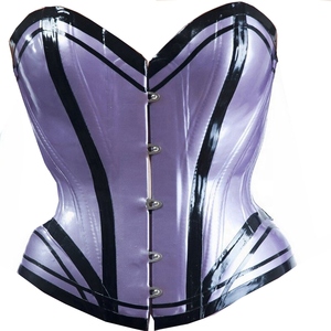 Black Satin Waist <b>Trainer</b> Corset With Metal Eyelets For Body Shaping Women Elegant - Product Image 2