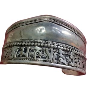 Tibetan Mantra Wide <b>cuff</b> Bangles - Product Image 4