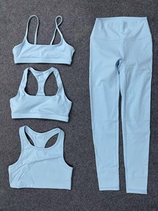 Ropa Deportiva al por Mayor 2026, Ropa de Gimnasio para Mujer, Conjunto de 5 Piezas de Yoga y Fitness en Color Sólido para Mujer - Product Image 5