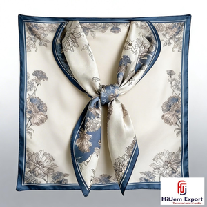 Premium Custom Logo Satin <b>Printed</b> Scarf OEM ODM Private Label Fashion Manufacturer Nigeria Ghana Kenya Congo Senegal Tanzania - Product Image 4