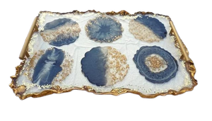<b>Black</b> & White Resin Food Serving Gadgets Resin Serving <b>Tray</b> Restaurant Hotel Home Wedding Food Supply <b>Tray</b> Resin Decorative <b>Tray</b> - Product Image 3