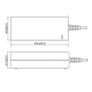 Adaptateur d'alimentation médical de bureau 11~13V 15W avec entrée CA C6 12V 1.25A 2xMOPP, adaptateur médical mural - Product Image 2