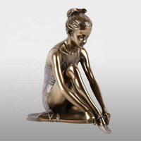 Ballet Danseur Résine Serre-Livres Ballerine Ornement Nordique Personnalisé Figurines Danse Fille Statue Sculpture En Bronze