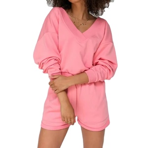 Conjunto de 2 Piezas al por Mayor, 100% Algodón, Ropa para Mujer, Ecológica, Personalizable, Chándal, Ropa Deportiva, Ropa Informal - Product Image 2