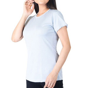 เสื้อยืดผู้หญิงสไตล์โมเดิร์น ผ้าฝ้าย 100% เนื้อผ้านุ่ม น้ำหนักเบา สวมใส่สบายๆ สำหรับผู้หญิง - Product Image 4