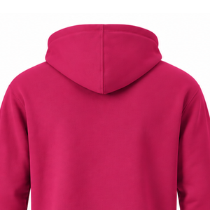 Men's Custom Cerise Pink Pullover <b>Hoodie</b> Fleece Sweatshirt Long Sleeve Regular Fit Drawstring Kangaroo Pocket Casual Streetwear - Product Image 5