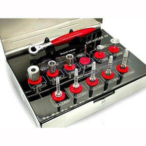 Kit de Implantes Quirúrgicos Dentales Manual de Acero Inoxidable con Brocas Autoperforantes para Hueso y Recolector de Múltiple Óseo por Blush Surgical - Product Image 1